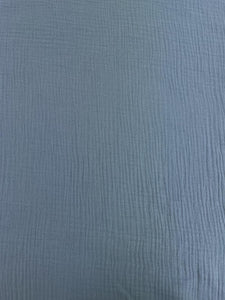 Bio-Baumwoll Musselin blau